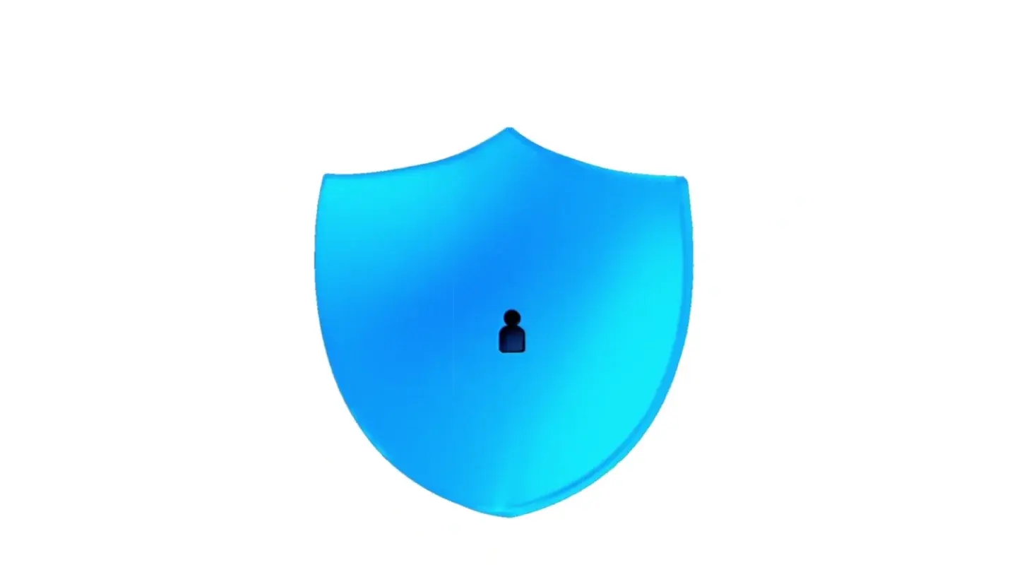Blue identity shield from FDM’s Signzy animation