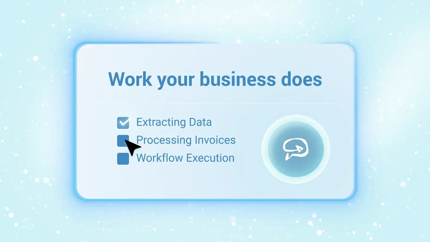Task-selection graphics from FDM’s Krista.ai product explainer